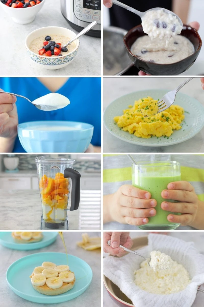 Easy and healthy breakfast ideas that take 5-15 minutes or less to prepare. 