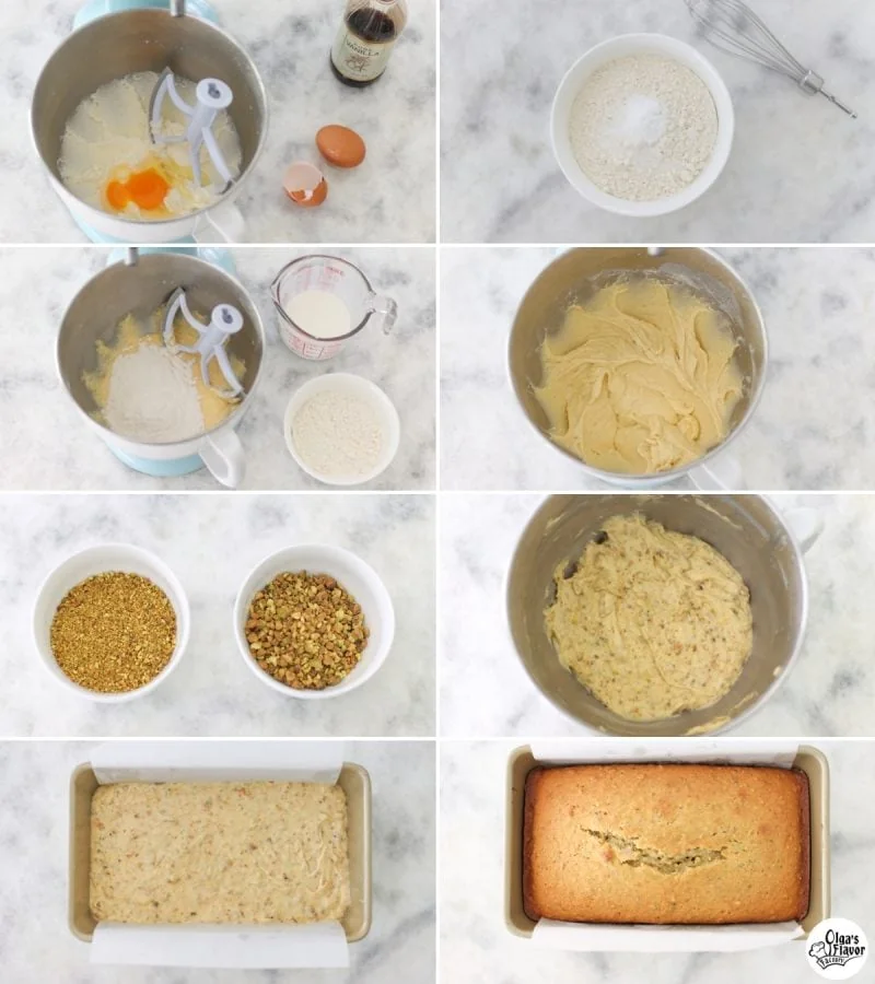How to make Pistachio Bread tutorial. 