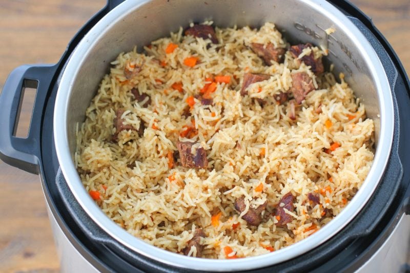 Instant Pot Beef and Rice Plov