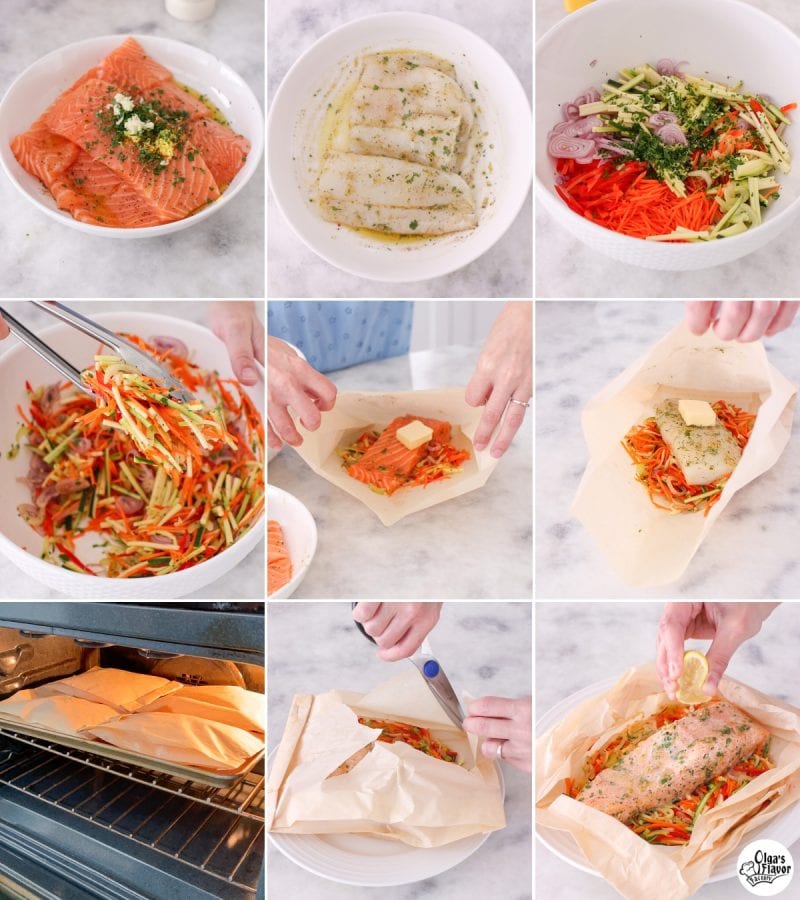 How to make Fish En Papillote step by step tutorial