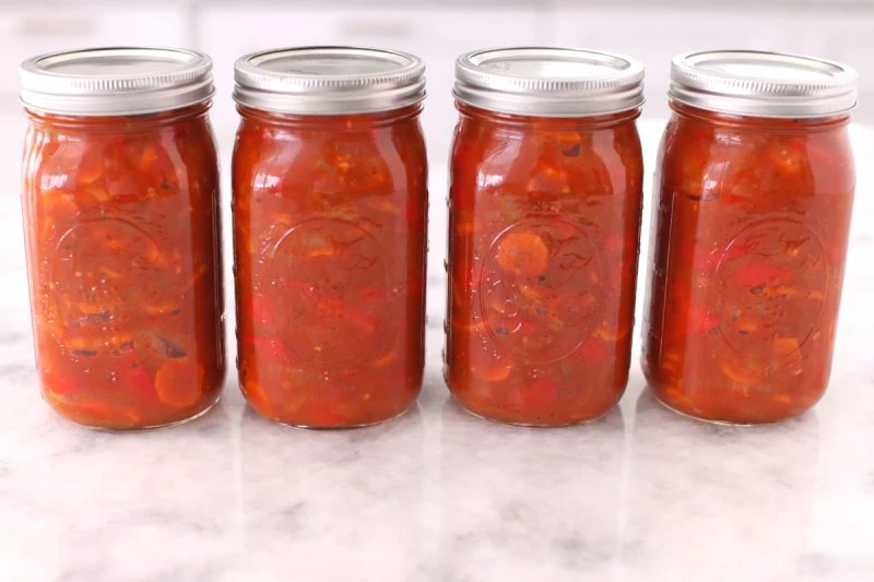 Preserved jars of Lecho