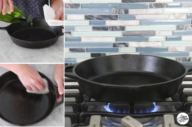 How to season cast iron pan