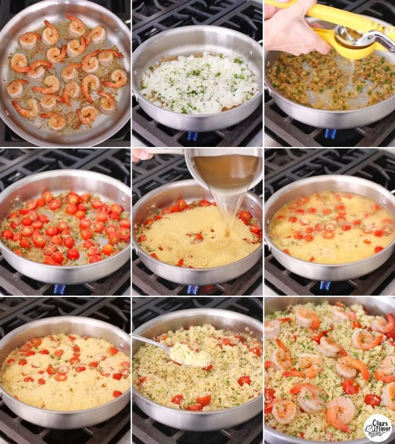 How to make Shrimp Couscous step by step tutorial 