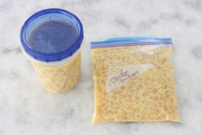 Freezing Chicken Fritter Batter