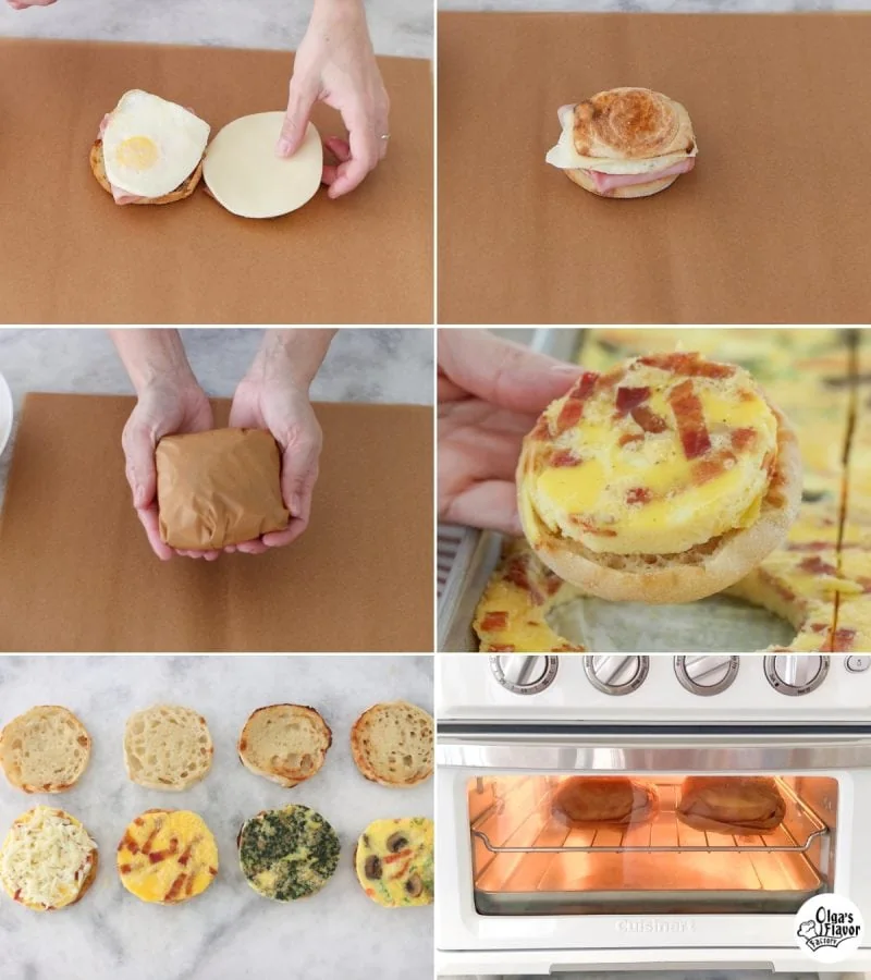 How to make English Muffin Breakfast sandwiches tutorial 