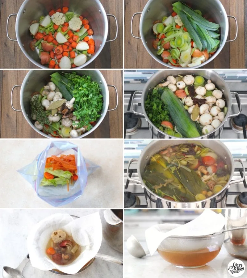How to make homemade vegetable broth tutorial