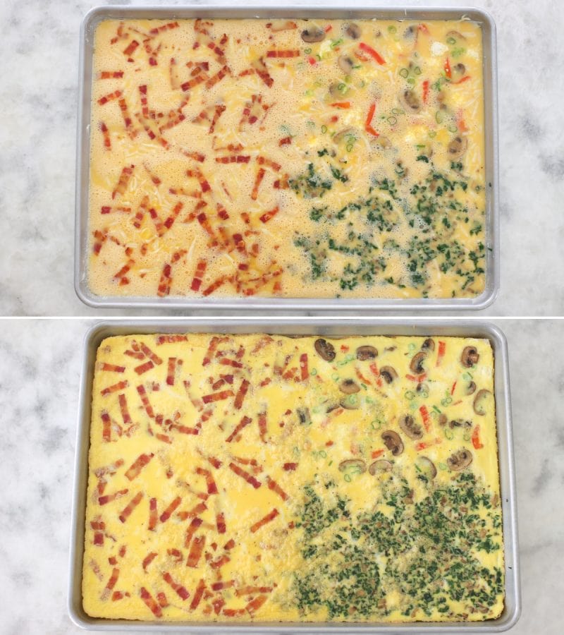 Sheet Pan Eggs or Baked Omelet