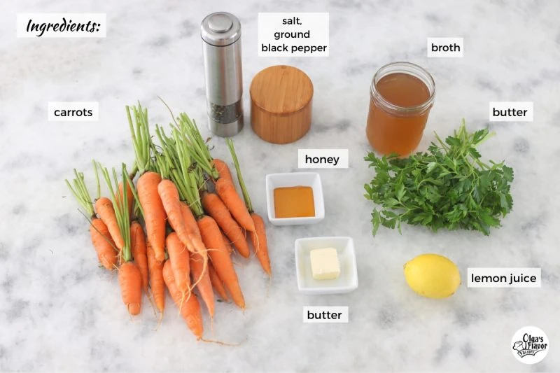 Ingredients For Sauteed Carrots