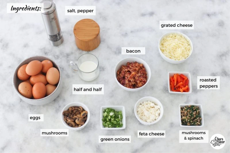 Ingredients For Sheet Pan Eggs