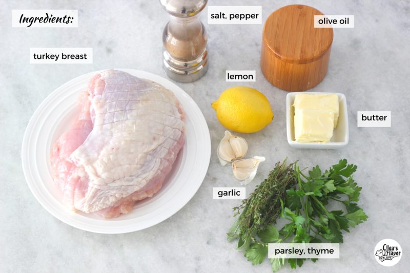 Ingredients for Roasted Turkey Breast