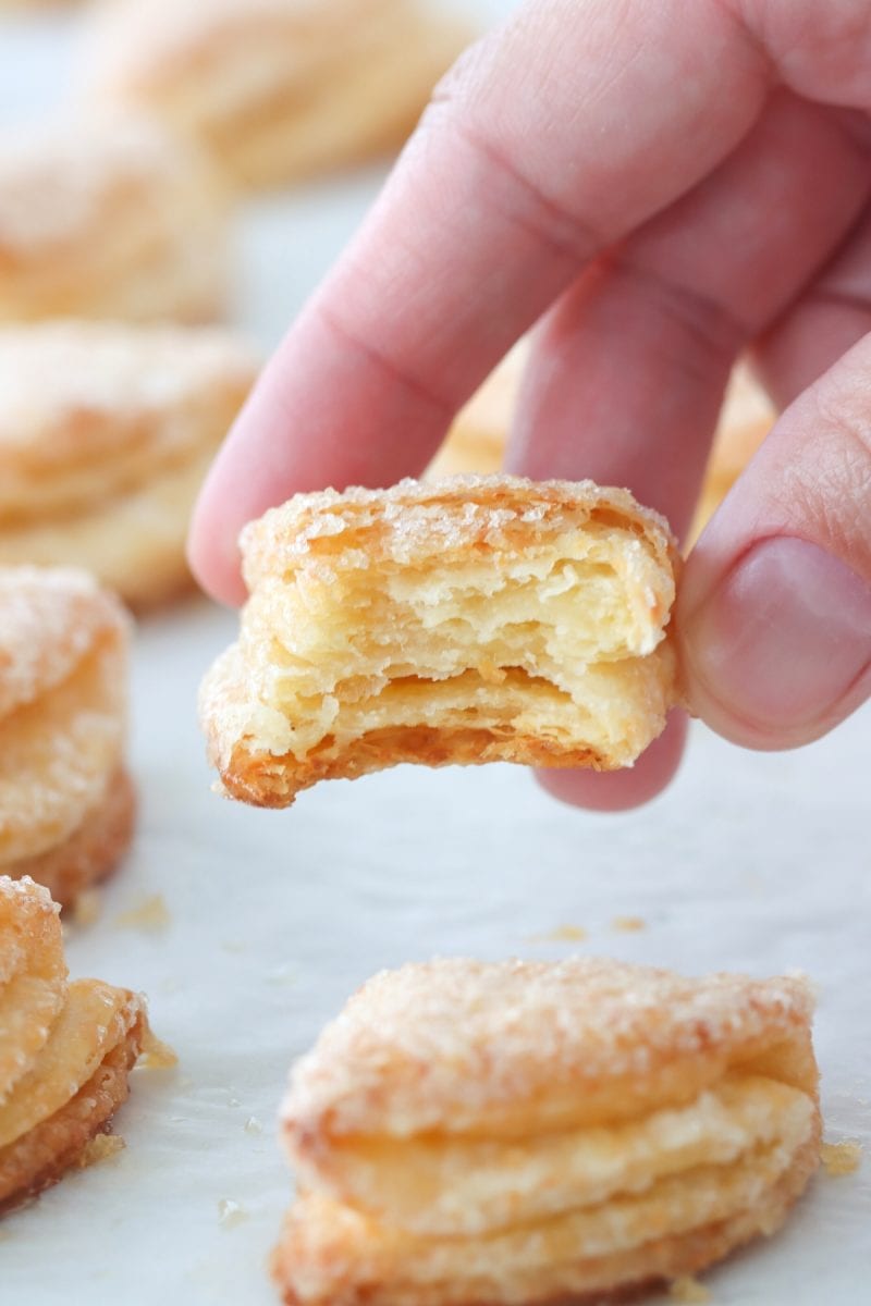 Farmer's Cheese Cookies - golden on the outside with ender flaky layers. 