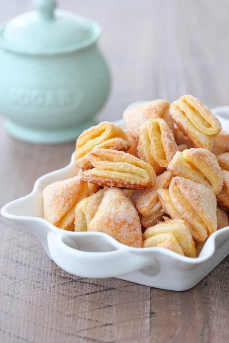 Soft Farmer's Cheese Cookies with flaky dough. 