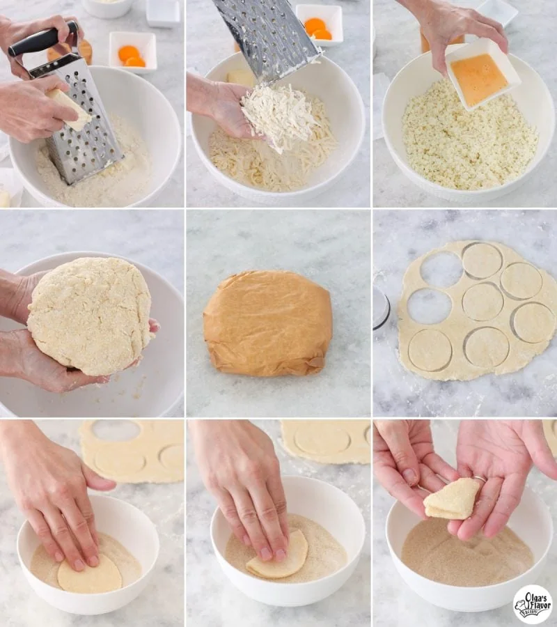 How to make farmer's cheese cookies  step by step tutorial