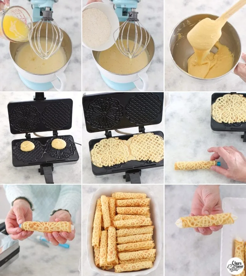 How to make Trubochki tutorial (pizzelle cookies with a cream or dulce de leche filling)