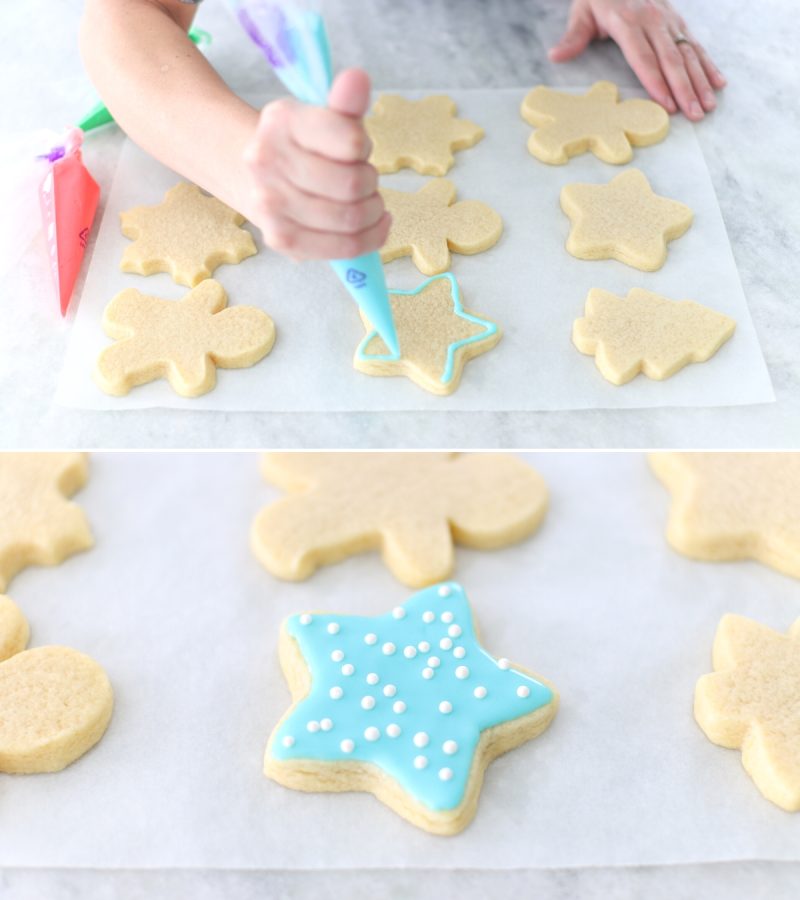 Sour cream icing for cut out sugar cookies