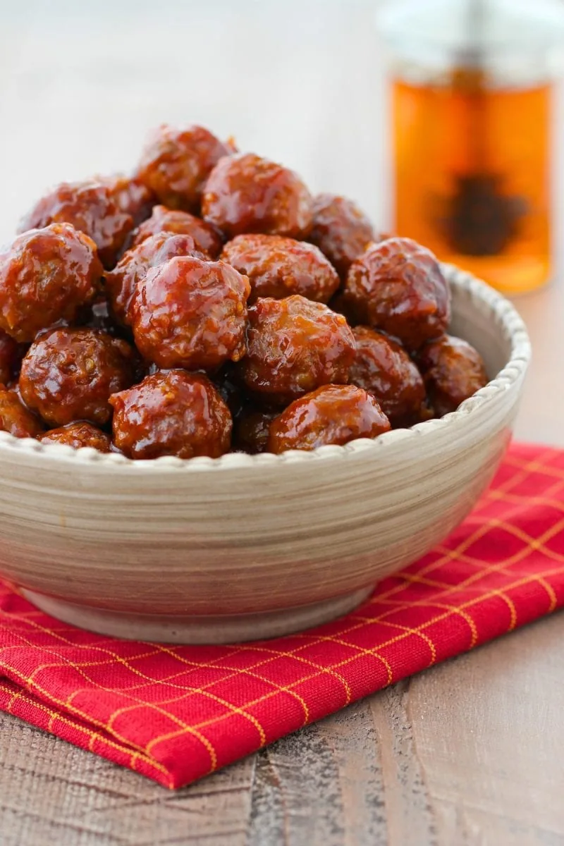 Honey Garlic Glazed Meatballs