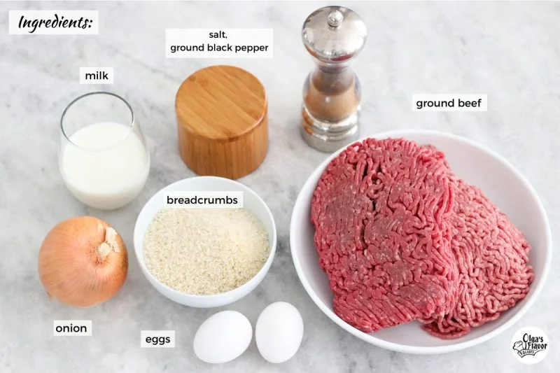 Ingredients for Honey Garlic beef meatballs