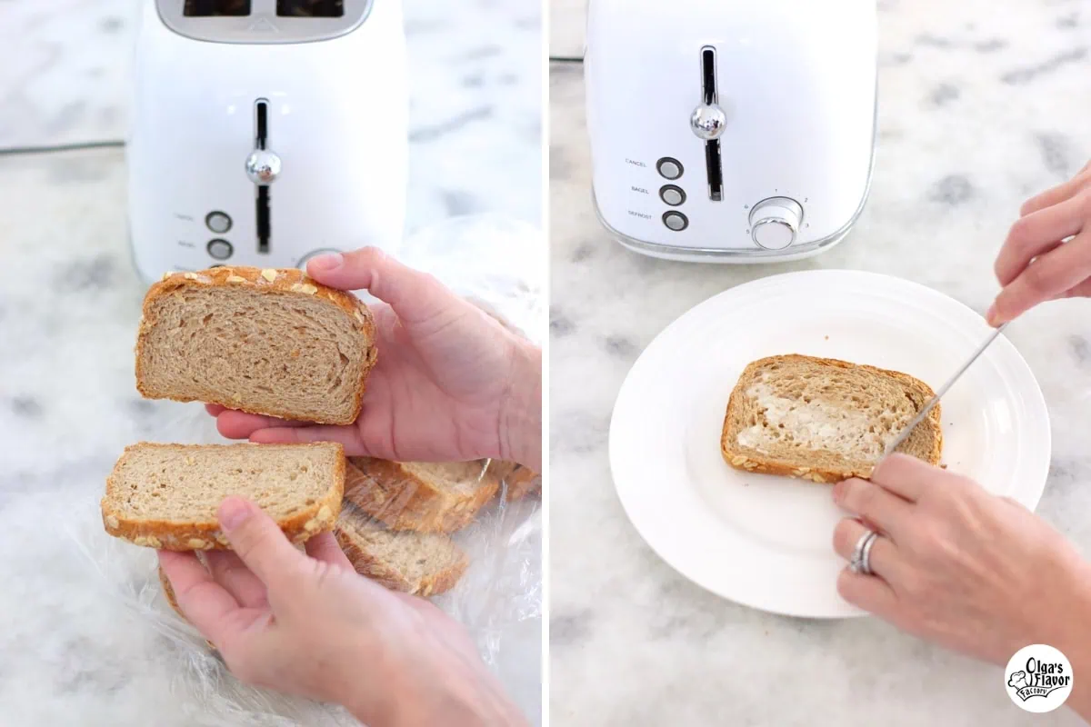 Reheating frozen bread
toasting frozen sliced bread. 