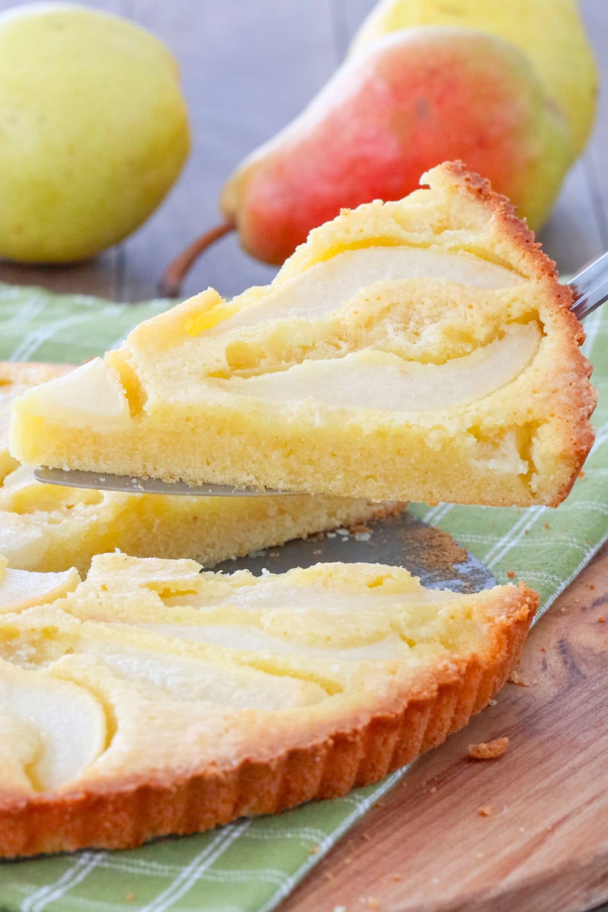 Pear Almond Tart - Olga's Flavor Factory